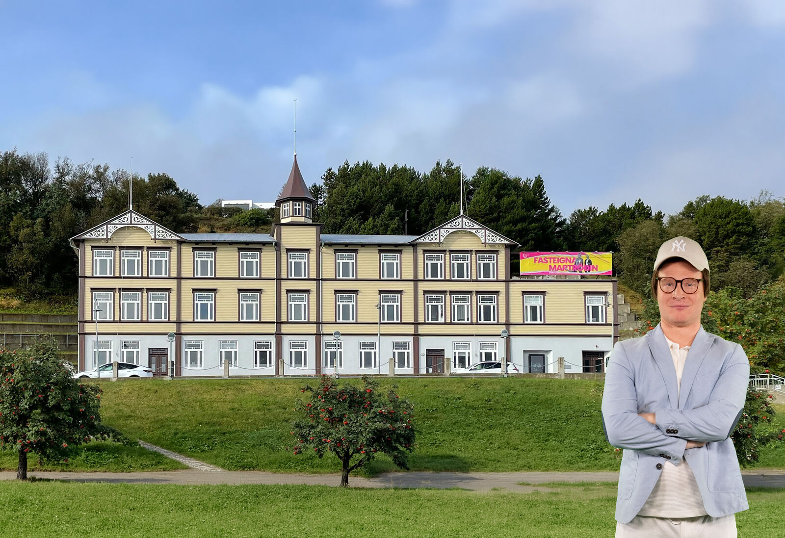 Samkomuhúsið á Akureyri og Kristján Kristjánsson fasteignasali